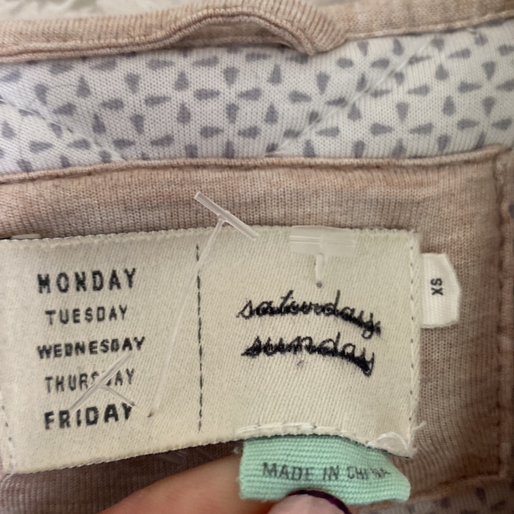“Anthropologie” Sunday Saturday Gwynn, hooded quilted jacket; size XS - Picture 10 of 15